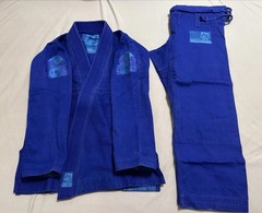 Inverted Gear Light Pearl Weave Blue Brazilian Jiu-Jitsu Gi Size A00 with Bag