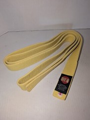 KI International Karate taekwondo Belt Yellow Size 4 95”