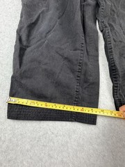Martial Arts Training Pants Unisex Small Black White Elastic Drawstring Side
