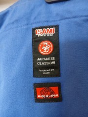Isami JJ-410 Brazilian Jiu-Jitsu Gi/JJ-402 Pant Size A6 Blue Doubleweave JAPAN