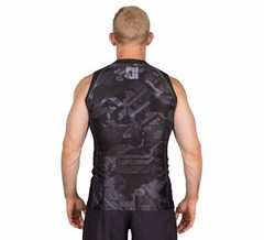 Fuji Matric Sleeveless Sleeve Less MMA BJJ Jiu Jitsu Rashguard – Black