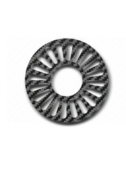 Carbon TSUBA for kendo shinai with 20 chrysanthemums pebles
