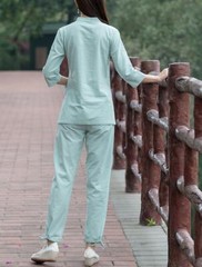 Women Chinese Martial Arts Kung Fu Suit Wushu Tai Chi Yoga Set Uniform Pant&Top