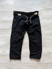 Black Kitsune Gi W/ Ripstop Pants Size A3