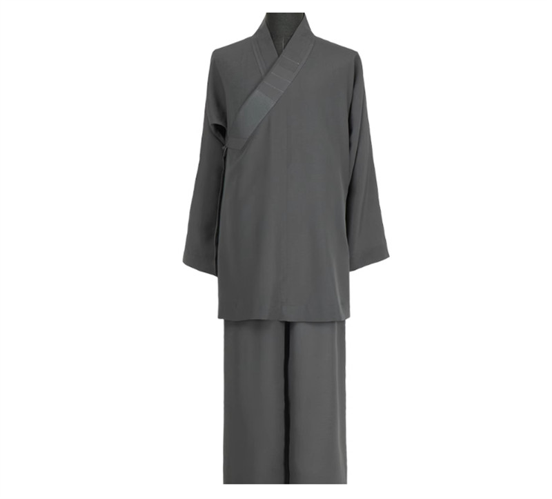 STOCK Buddhist Shaolin Monk Robe Linen Kung Fu Suit Meditation Uniforms Full Set