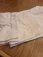 Set Of 3 Child Taekwondo Pants Size 5. Fair Condition