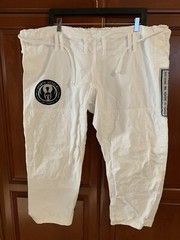 Men’s A2 Sparta Academy BJJ Cross Train MMA Kick Box Kravmaga Top & Pants White