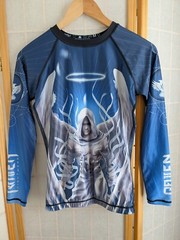 Raven Fightwear „Archangel Michael” Women’s Jiu-Jitsu BJJ MMA Rashguard Size M