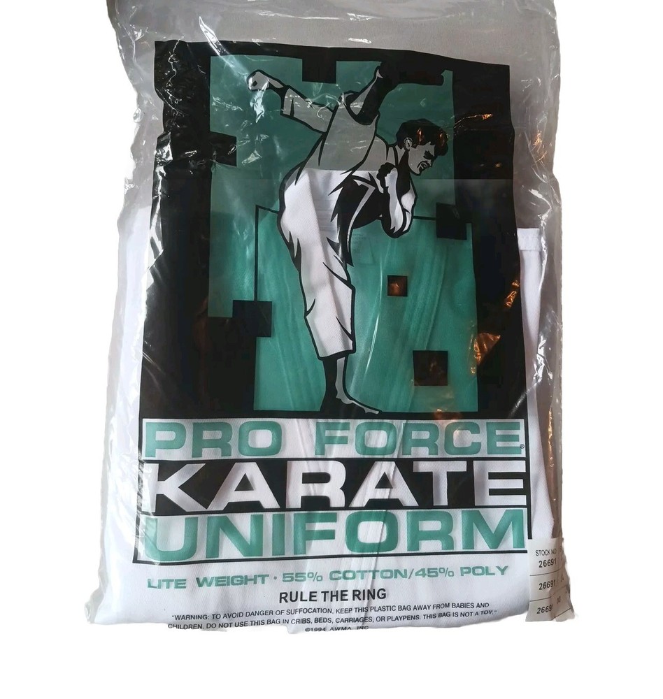 Pro Force Karate Uniform Size 00 Stock #26691 55% Cotton/45%