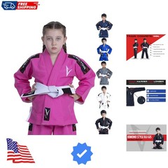 Brazilian BJJ Gi Jiu Jitsu Gi for Child Kids Gi Uniform Durable Pant & Jacket…