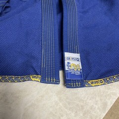 BJJ Brazilian Jiu Jitsu Kimono Set Gi Mens Medium A4 Blue Uniform GR1PS Cali 99