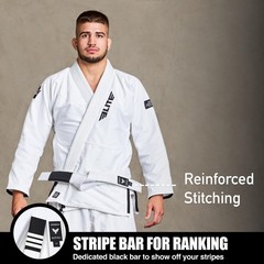 Brazilian Jiu Jitsu BJJ Belts (White, A2)