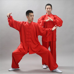Chinese Kung Fu Uniform Martial Arts Wushu Taiji Suit Milk Silk Unisex Costume
