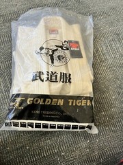 GOLDEN TIGER Unused Gi Martial Arts Karate Cream Size 00/130