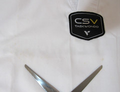 Vision CSV Size 1 / 150cm U.S. Taekwondo White Uniform Top Martial Arts NEW Flaw