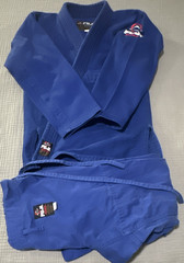 Fuji Kimono Brazilian Jiu-Jitsu BJJ Gi Blue Jacket & Pants Adult Unisex Size A1