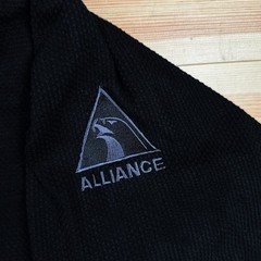 Alliance Jiu Jitsu Gi Top Mens A1L Black Pura Fibra Brazilian BJJ Kimono Medium