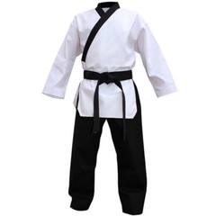 Lightweight Summer Sports All Around Men’s Brazilian Jiu Jitsu Gi–Black/White A2