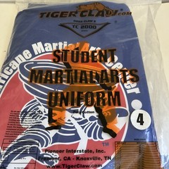 Tiger Claw TC2000 Student Martial Arts Uniform Size 4 NIP 5’7” 150 Lbs