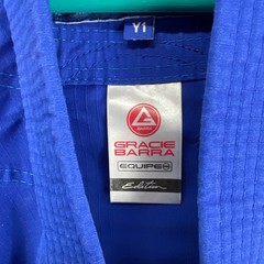 Gracie Barra Jiu Jitsu Gi Top Kids Y1 Blue Excellent Equipe GB Edition Ripstop
