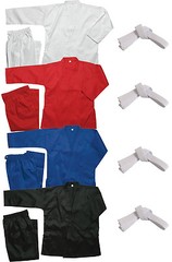 Karate Martial Arts Student Gi with Belt – Lightweight Uniform – 4 Colors!
