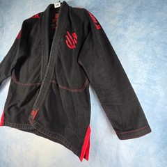 Sanabul Essentials BJJ Gi Jacket Black Red A1 Ultra Light Pearl Weave Kimono Top