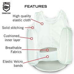 Karate Chest Guard for Kids & Adults. Martial Arts Body Protector. Large