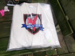 100% Cotton Karate Judo Master Gi Size 2 for 4’9″ to 5′ 1″ Beige Unbleached