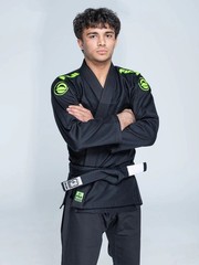 Fuji Sports Baseline 2.0 Mens Brazilian Jiu Jitsu Gi Jiu-Jitsu BJJ – Black/Green