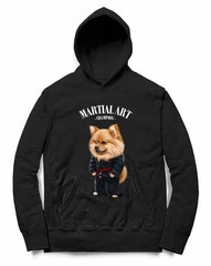 Orange Pomeranian Dog Martial Arts Master Judo Uniform Karate Uniform Hoodie