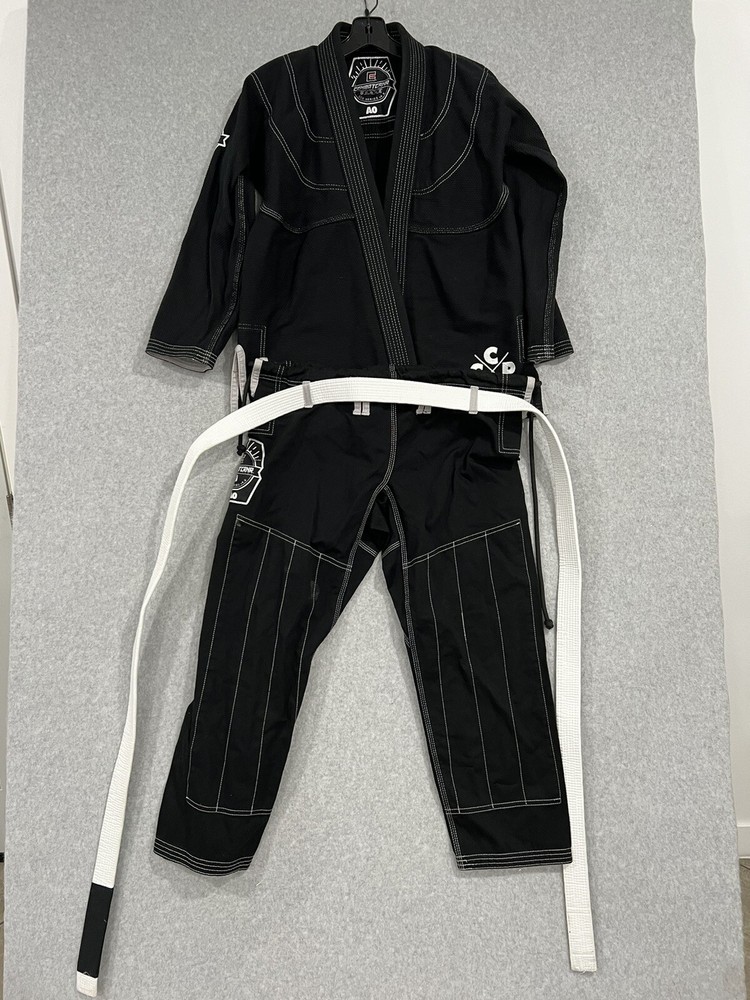 CRNR Combat Gear Gi Fightwear Size A0Jacket & Pants Black Ju Jitsu Bottom