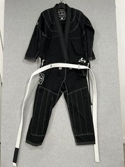 CRNR Combat Gear Gi Fightwear Size A0Jacket & Pants Black Ju Jitsu Bottom