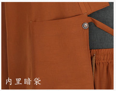 STOCK Buddhist Shaolin Monk Robe Linen Kung Fu Suit Meditation Uniforms Full Set