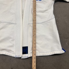 Sanabul BJJ Gi Jiu Jitsu Kimono Jacket Mens A1 White Logo Open Front Uniform