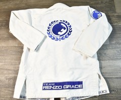 Renzo Gracie Academy RGA BJJ Gi Blue Size A0 Brazilian Jiu Jitsu Kimono