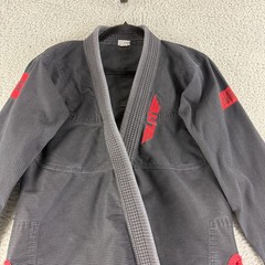 Elite Sports BJJ Gi Jacket Youth Kid Size C3 4’9″ – 5’0″ 95-110 lb Pull On Black
