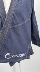 Origin Maine BJJ Jiu Jitsu Jacket A1 Mens Size Small Navy Blue GI MMA Kimono