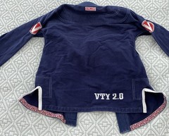 Valor VTY 2.0 BJJ Boys Kids Blue Gi Brazilian Jiu Jitsu Kimono Pants Set M2