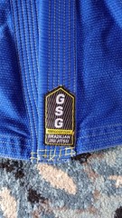 GSG Competition Fight Wear Brazilian Jiu Jitsu GI Kids Size M1 Blue