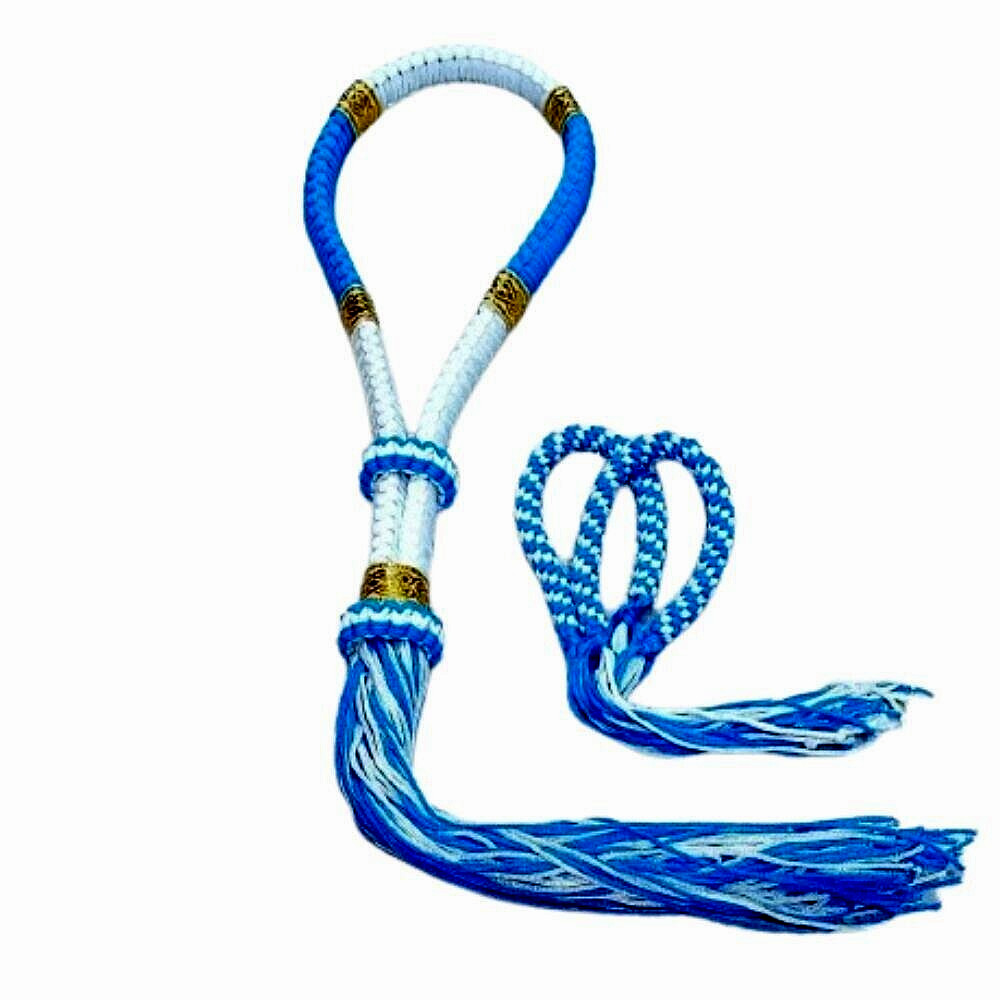 Mongkol Prajiat MMA Muay Thai Light Blue And White Thai Boxing Handmand Head & A