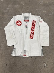 Gracie Barra Equipe Edition BJJ Gi Jiu Jitsu Jacket Mens A0 White Ripstop Kimono