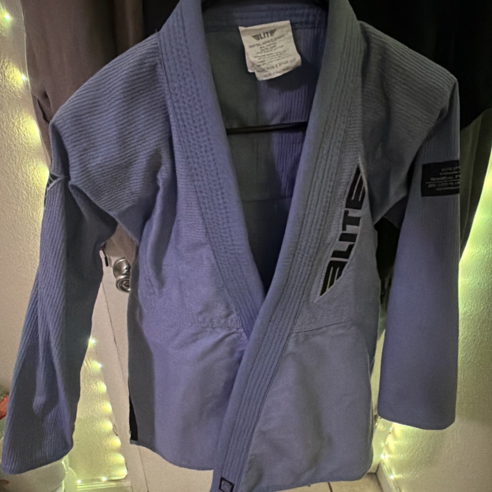 Elite Sports Jiu-Jitsu Gi Jacket Top Blue, Adult Unisex, Size A2