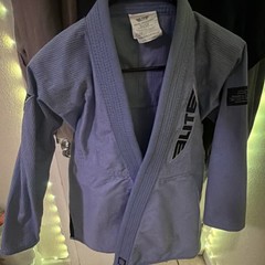 Elite Sports Jiu-Jitsu Gi Jacket Top Blue, Adult Unisex, Size A2
