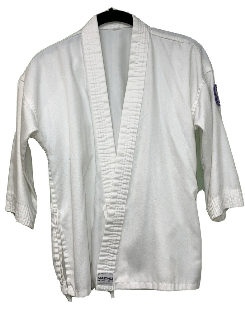 Bushido Karate Uniform The Essential Uniform Kids Sz S 0/140White Kimono Suit PO