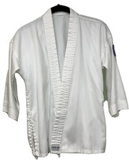 Bushido Karate Uniform The Essential Uniform Kids Sz S 0/140White Kimono Suit PO