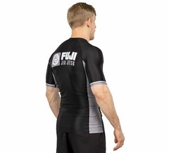Fuji MMA BJJ Jiu Jitsu ShortSleeve Short Sleeve SS Rashguard – Black / Gray