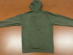 Moya Brand Jiu Jitsu Hoodie Medium Army Green MMA BJJ Rare