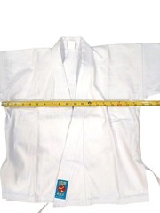 R.E.I Martial Arts Uniform Set Karate Taekwondo Jacket Pant Belt White Sz 00 Kid
