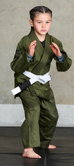 Elite Gi & Gear Core Green Brazilian Jiu Jitsu Kids BJJ Gi Embrace the Pain