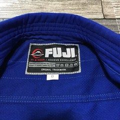 Fuji Jiu Jitsu Gi Kids Size 0 Blue MMA Heavyweight Cotton Blend (Top Only) F9